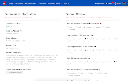 Abstract grading and evaluation criteria