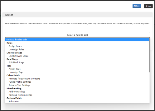 Bulk and inline contact data processing